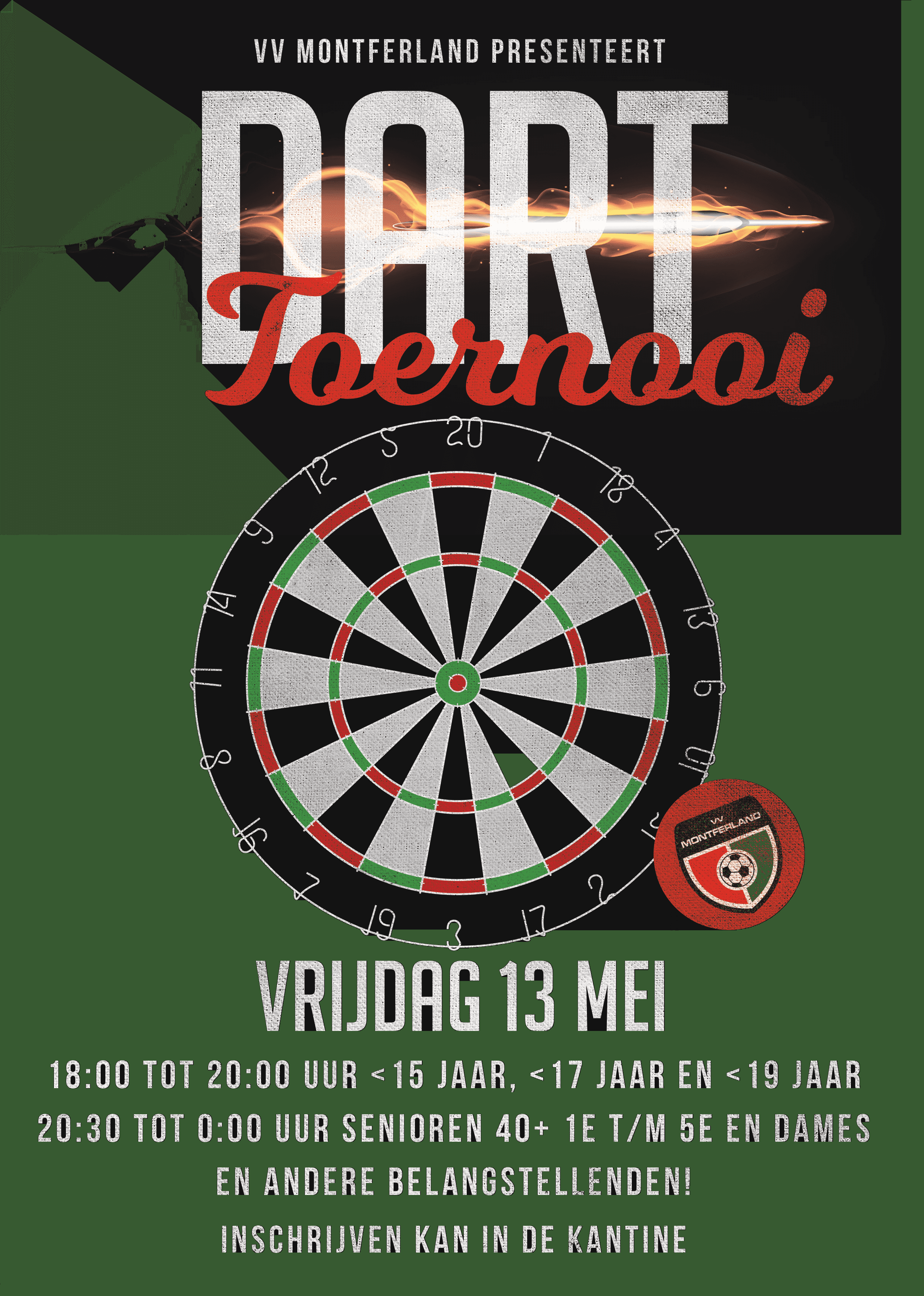 Vrijdag 13 mei Darts toernooi